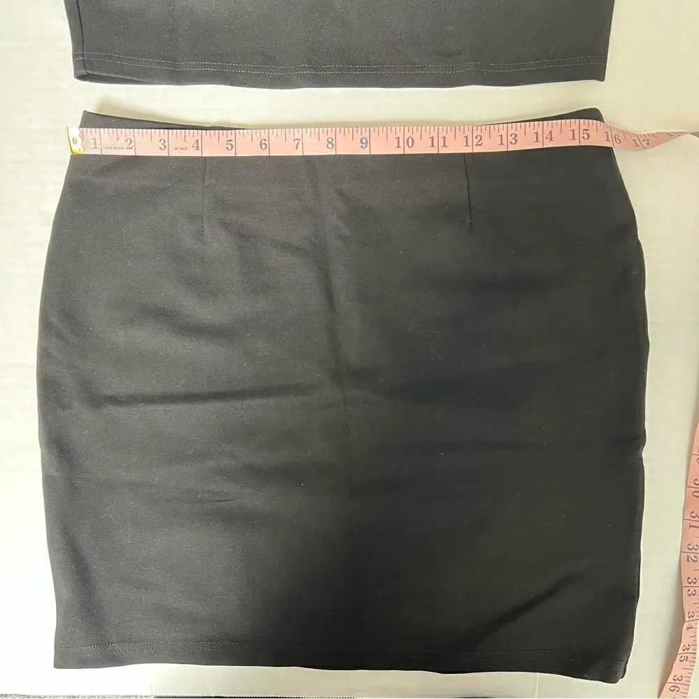 NWT Revolve x By The Way Alayna Choker Mini Set in Black | Size L